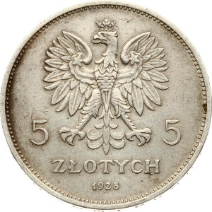 Poland 5 Zlotych 1928 Nike Brussels