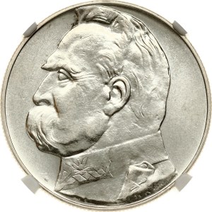 Poland 10 Zlotych 1936 Pilsudski NGC MS 60