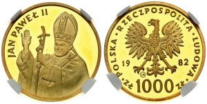 Poland 1000 Zlotych 1982 Jan Pawel II NGC PF 67 ULTRA CAMEO