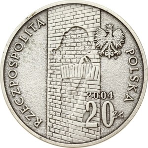 Poland 20 Zlotych 2004 MW In Memory of Victims in Lodz Ghetto