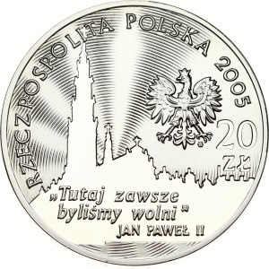 Poland 20 Zlotych 2005 MW Defence of Jasna Gora