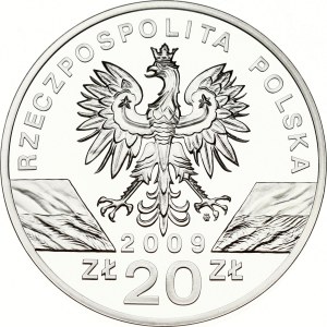 Poland 20 Zlotych 2009 MW Jaszczurka zielona (Lacerta viridis)
