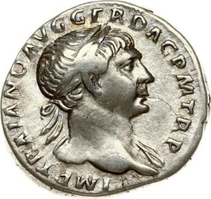Roman Empire Trajan Denarius ND (107)