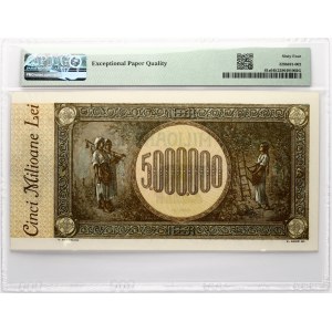 Romania 5000000 Lei 1947 PMG 64 Choice Uncirculated EPQ