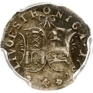 Russia For Livonia 4 Kopecks 1757 PCGS XF Detail Joe Sedillot Collection