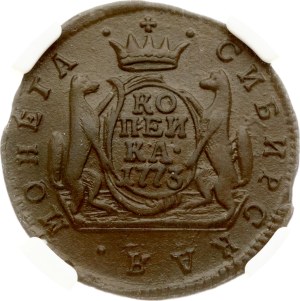 Russia Siberian Kopeck 1773 КМ NGC AU DETAILS