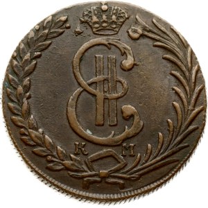 Russia Siberian 10 Kopecks 1781 КМ (R)