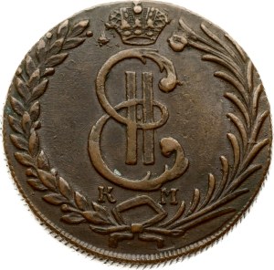 Russia Siberian 10 Kopecks 1781 КМ (R)