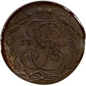 Russia 5 Kopecks 1789 КМ (R) NGC MS 62 BN