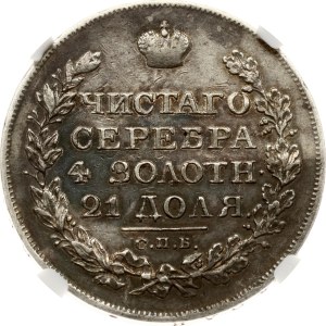 Russia Rouble 1821 СПБ-ПД NGC AU DETAILS