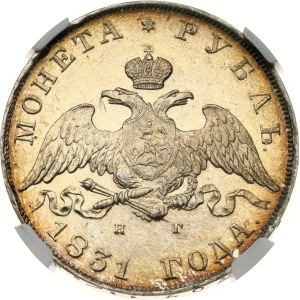 Russia Rouble 1831 СПБ-НГ (R) NGC UNC DETAILS