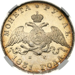 Russia Rouble 1831 СПБ-НГ (R) NGC UNC DETAILS