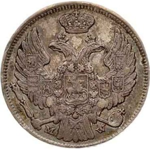 Russian-Polish 15 Kopecks - 1 Zloty 1839 MW (R)