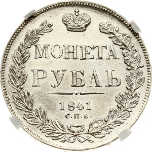 Russia Rouble 1841 СПБ-НГ NGC MS 61