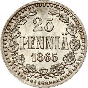 Russia For Finland 25 Pennia 1865 S