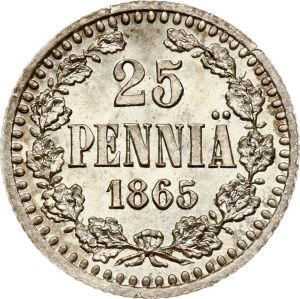 Russia For Finland 25 Pennia 1865 S