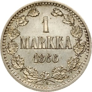 Russia For Finland 1 Markka 1866 S