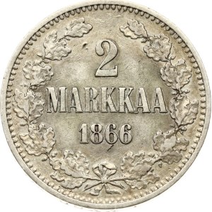 Russia For Finland 2 Markkaa 1866 S