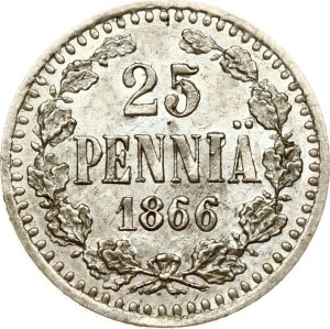 Russia For Finland 25 Pennia 1866 S