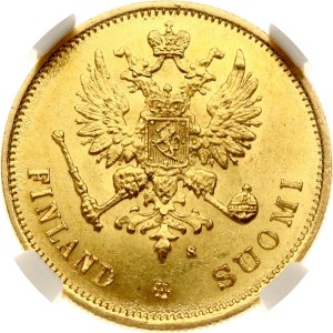 Russia For Finland 10 Markkaa 1878 S (R) NGC MS 62