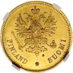 Russia For Finland 20 Markkaa 1878 S (R) NGC MS 63