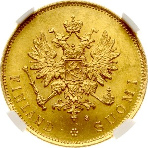 Russia For Finland 10 Markkaa 1879 S NGC MS 63