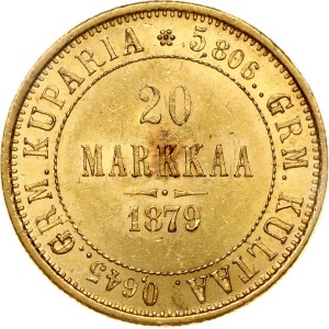 Russia For Finland 20 Markkaa 1879 S
