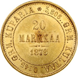 Russia For Finland 20 Markkaa 1879 S