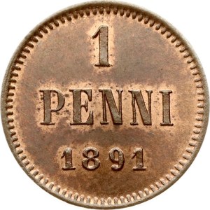 Russia For Finland 1 Penni 1891