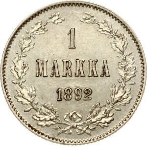 Russia For Finland 1 Markka 1892 L