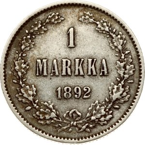 Russia For Finland 1 Markka 1892 L