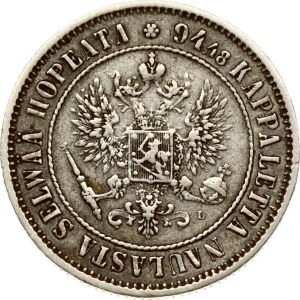 Russia For Finland 1 Markka 1892 L