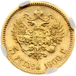 Russia 5 Roubles 1900 ФЗ NGC MS 63