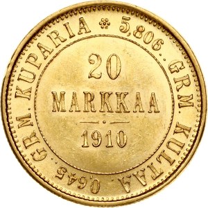 Russia For Finland 20 Markkaa 1910 L