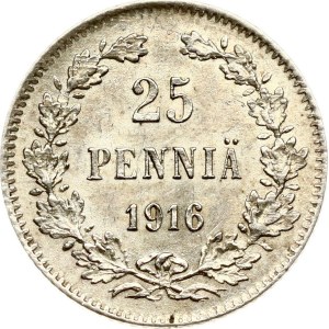 Russia For Finland 25 Pennia 1916 S