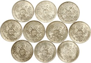 Russia For Finland 25 Pennia 1917 S Lot of 10 coins