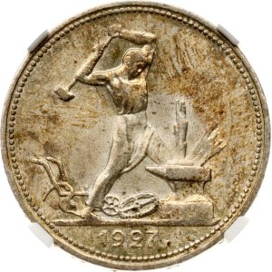 Russia USSR Poltinnik 1927 ПЛ NGC MS 62