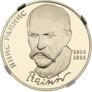 Russia USSR 1 Rouble 1990 Janis Rainis NGC PF 69 ULTRA CAMEO