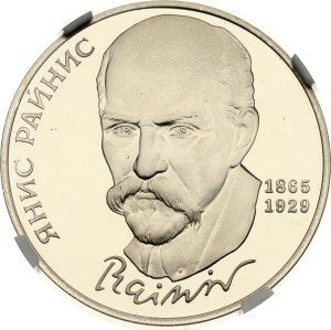 Russia USSR 1 Rouble 1990 Janis Rainis NGC PF 69 ULTRA CAMEO