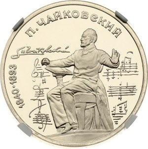 Russia USSR 1 Rouble 1990 Pyotr Tchaykovsky NGC PF 69 ULTRA CAMEO