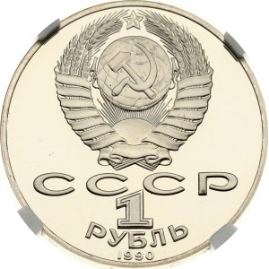 Russia USSR 1 Rouble 1990 Pyotr Tchaykovsky NGC PF 69 ULTRA CAMEO