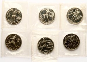 Russia USSR 1 Rouble 1991 1992 Summer Olympics Barcelona Set of 6 coins
