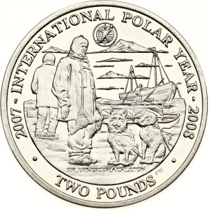 South Georgia and the South Sandwich Islands 2 Pounds 2007 PM International Polar Year