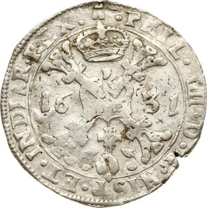 Spanish Netherlands Tournai Patagon 1631