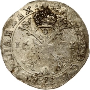 Spanish Netherlands Brabant Patagon 1671 Brussels (R1)