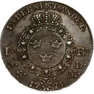 Sweden 1 Riksdaler 1776 OL