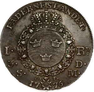 Sweden 1 Riksdaler 1776 OL