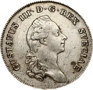 Sweden 1 Riksdaler 1782 OL