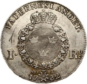 Sweden 1 Riksdaler 1782 OL