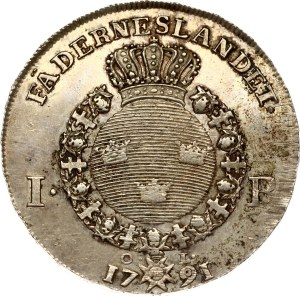 Sweden 1 Riksdaler 1791 OL